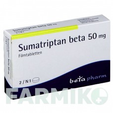 СУМАТРИПТАН (SUMATRIPTAN) 50 мг таблетки 2 шт - Суматриптан BETAPHARM