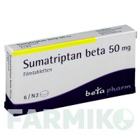 СУМАТРИПТАН (SUMATRIPTAN) 50 мг таблетки 6 шт - Суматриптан BETAPHARM