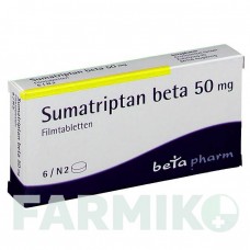 СУМАТРИПТАН (SUMATRIPTAN) 50 мг таблетки 6 шт - Суматриптан BETAPHARM
