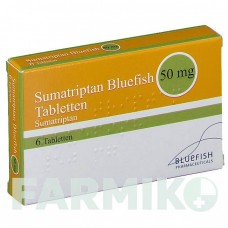 СУМАТРИПТАН (SUMATRIPTAN) 50 мг таблетки 6 шт - Суматриптан BLUEFISH