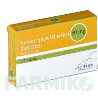 СУМАТРИПТАН (SUMATRIPTAN) 50 мг таблетки 12 шт - Суматриптан BLUEFISH