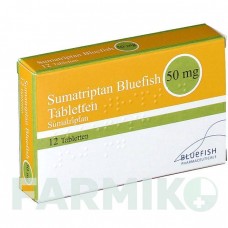СУМАТРИПТАН (SUMATRIPTAN) 50 мг таблетки 12 шт - Суматриптан BLUEFISH