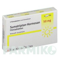 СУМАТРИПТАН (SUMATRIPTAN) 50 мг таблетки 3 шт - Суматриптан HORMOSAN PHARMA