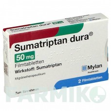 СУМАТРИПТАН (SUMATRIPTAN) 50 мг таблетки 2 шт - Суматриптан VIATRIS