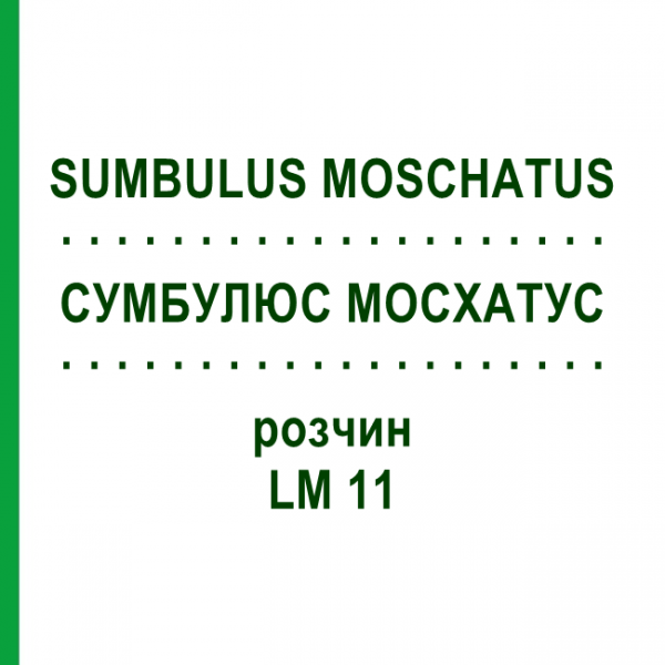 СУМБУЛЮС МОСХАТУС (SUMBULUS MOSCHATUS) LM 11 раствор 10 мл - Гомеопатия ARCANA DR.SEWERIN