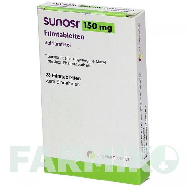 СУНОСИ (SUNOSI) 150 мг таблетки 28 шт - Солриамфетол KOHLPHARMA