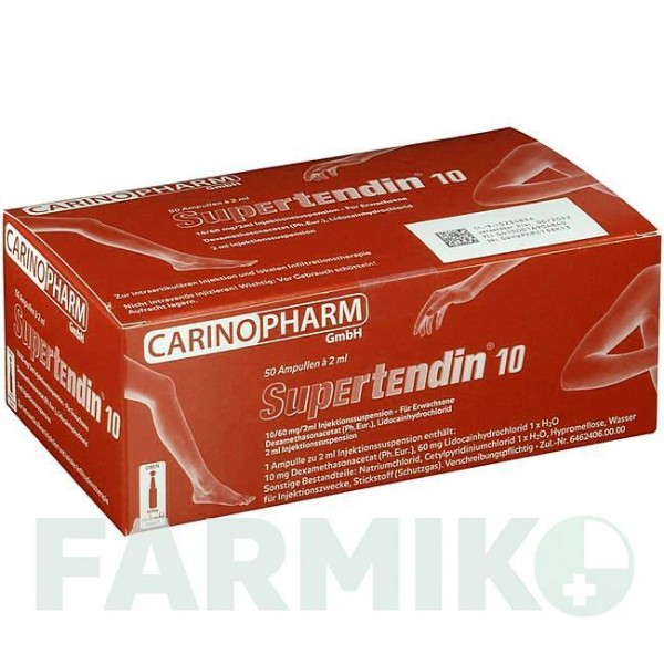 СУПЕРТЕНДИН (SUPERTENDIN) 10 ампулы 50x2 мл - Дексаметазон, Другое CARINOPHARM