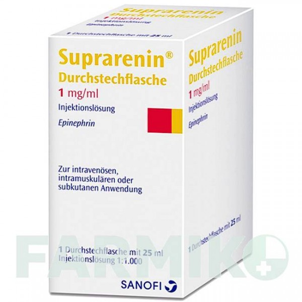 СУПРАРЕНИН (SUPRARENIN) флакон 25 мл - Эпинефрин CHEPLAPHARM
