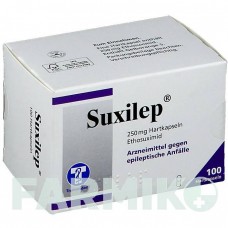СУКСИЛЕП (SUXILEP) 250 мг капсулы 100 шт - Этосуксимид TROMMSDORFF
