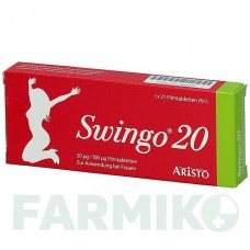 СВИНГО (SWINGO) 20 мкг/100 мкг таблетки 21 шт - Левоноргестрел, Етинілестрадіол ARISTO PHARMA
