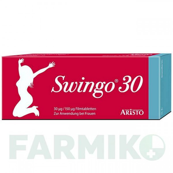 СВИНГО (SWINGO) 30 мкг/150 мкг таблетки 3x21 шт - Левоноргестрел, Етинілестрадіол ARISTO PHARMA