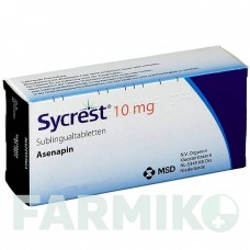 СИКРЕСТ (SYCREST) 10 мг таблетки 20 шт - Азенапин ORGANON