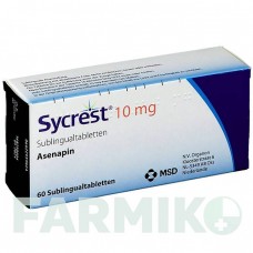 СИКРЕСТ (SYCREST) 10 мг таблетки 60 шт - Азенапин ORGANON