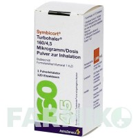 СІМБІКОРТ (SYMBICORT) 160/4,5 мкг/доза 120 доз порошок 1 шт - Формотерол, Будесонід EMRA-MED