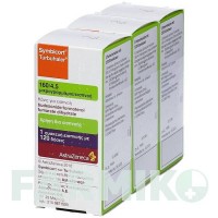 СИМБИКОРТ (SYMBICORT) 160/4,5 мкг/доза 120 доз порошок 3 шт - Формотерол, Будесонид EMRA-MED