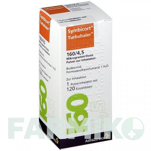 СИМБИКОРТ (SYMBICORT) 160/4,5 мкг/доза 120 доз порошок 1 шт - Формотерол, Будесонид ORIFARM