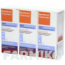 СІМБІКОРТ (SYMBICORT) 320/9 мкг/доза 60 доз порошок 3 шт - Формотерол, Будесонід DOCPHARM