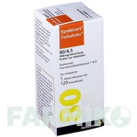СІМБІКОРТ (SYMBICORT) 80/4,5 мкг/доза 120 доз порошок 1 шт - Формотерол, Будесонід ORIFARM