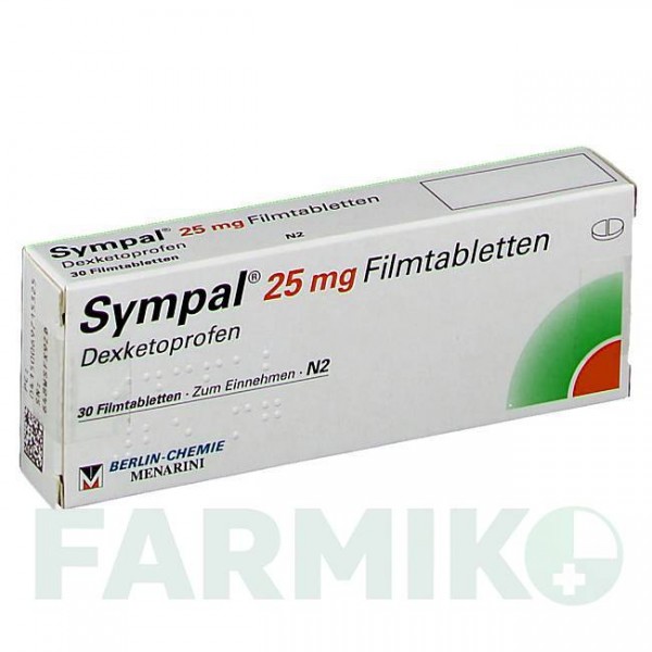 СИМПАЛ (SYMPAL) 25 мг таблетки 30 шт - Декскетопрофен BERLIN-CHEMIE