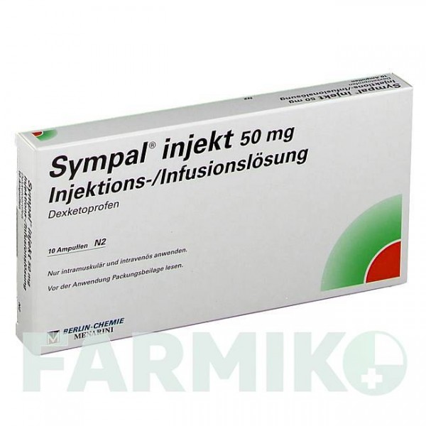 СИМПАЛ (SYMPAL) 50 мг раствор 10x2 мл - Декскетопрофен BERLIN-CHEMIE