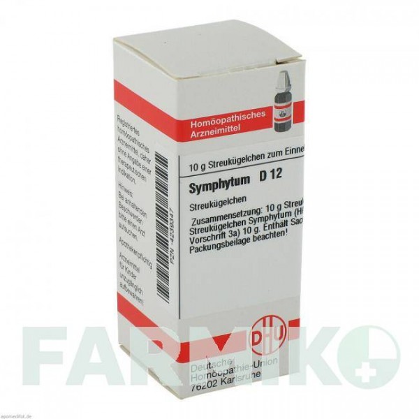 СИМФИТУМ (SYMPHYTUM) D 12 глобули 10 г - Гомеопатия DHU