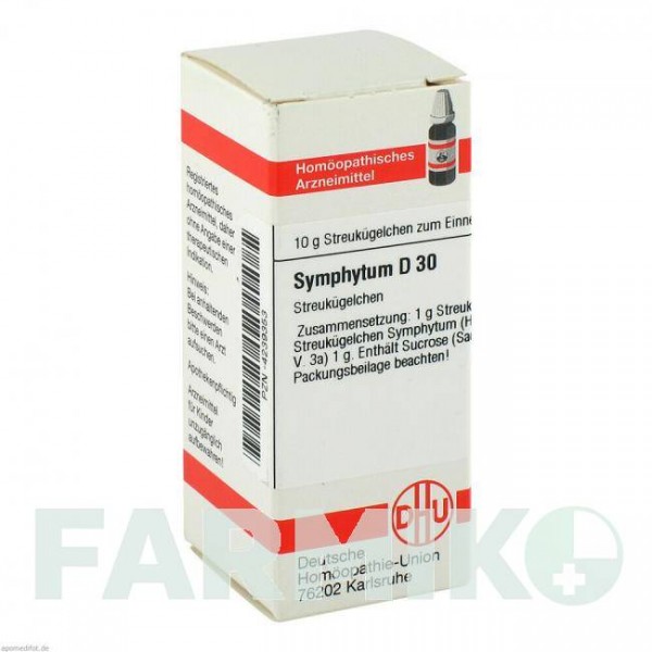 СИМФИТУМ (SYMPHYTUM) D 30 глобули 10 г - Гомеопатия DHU