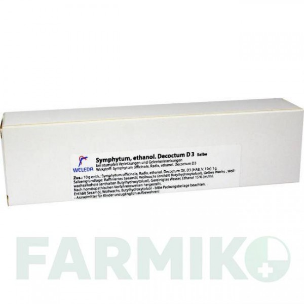 СИМФИТУМ ЭТАНОЛ (SYMPHYTUM ETHANOL) D 3 мазь 70 г - Гомеопатия WELEDA