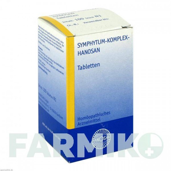 СИМФИТУМ КОМПЛЕКС (SYMPHYTUM KOMPLEX) таблетки 100 шт - Гомеопатия HANOSAN