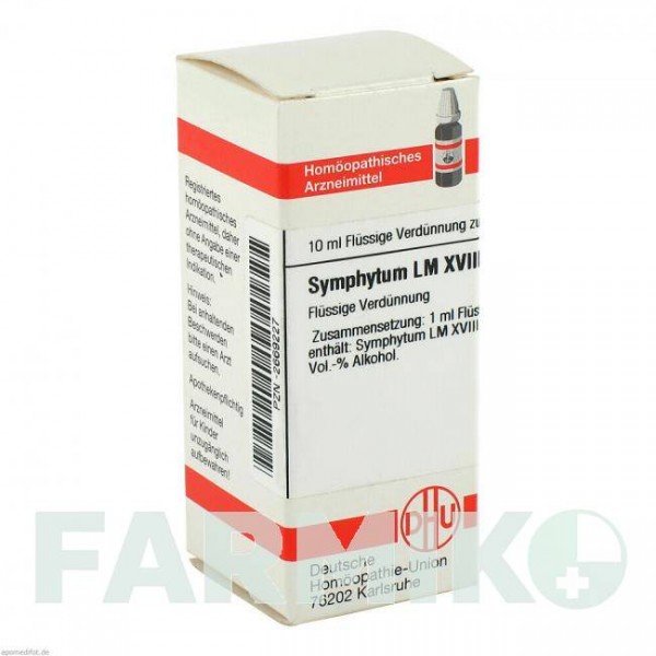СИМФИТУМ (SYMPHYTUM) LM XVIII раствор 10 мл - Гомеопатия DHU