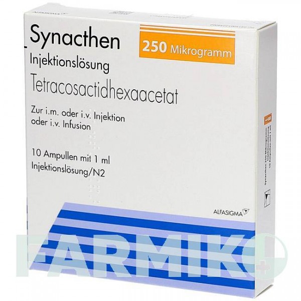 СІНАКТЕН (SYNACTHEN) 250 мкг розчин 10x1 мл - Тетракозактид ALFASIGMA
