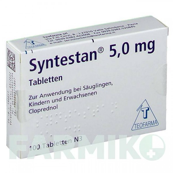 СИНТЕСТАН (SYNTESTAN) 5 мг таблетки 100 шт - Клопреднол TEOFARMA