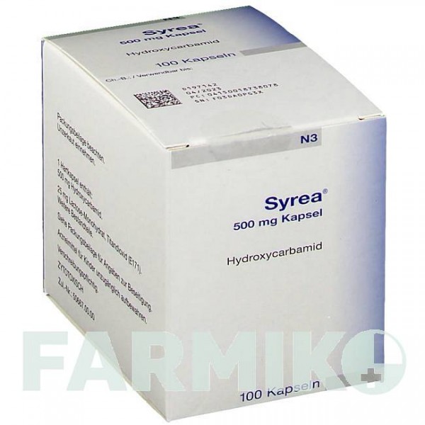 СИРЕА (SYREA) 500 мг капсулы 100 шт - Гидроксикарбамид MEDAC