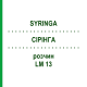 СІРІНГА (SYRINGA) LM 13 розчин 10 мл - Гомеопатія ARCANA DR.SEWERIN