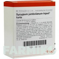 СИЗИГИУМ ДЖАМБОЛАНУМ (SYZYGIUM JAMBOLANUM) ампулы 10 шт - Гомеопатия BIOLOGISCHE HEILMITTEL HEEL