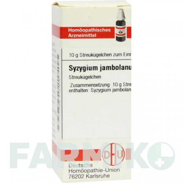 СИЗИГИУМ ДЖАМБОЛАНУМ (SYZYGIUM JAMBOLANUM) D 10 глобули 10 г - Гомеопатия DHU