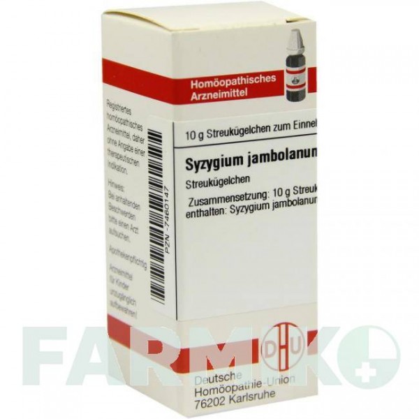 СИЗИГИУМ ДЖАМБОЛАНУМ (SYZYGIUM JAMBOLANUM) D 6 глобули 10 г - Гомеопатия DHU