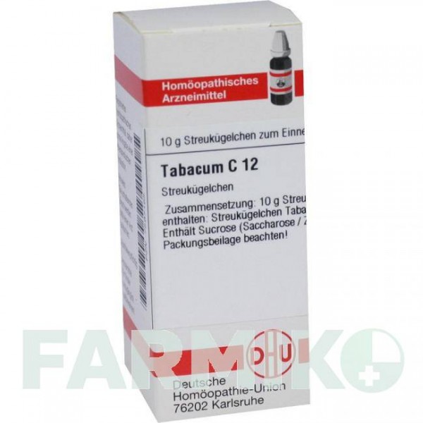 ТАБАКУМ (TABACUM) C 12 глобули 10 г - Гомеопатия DHU