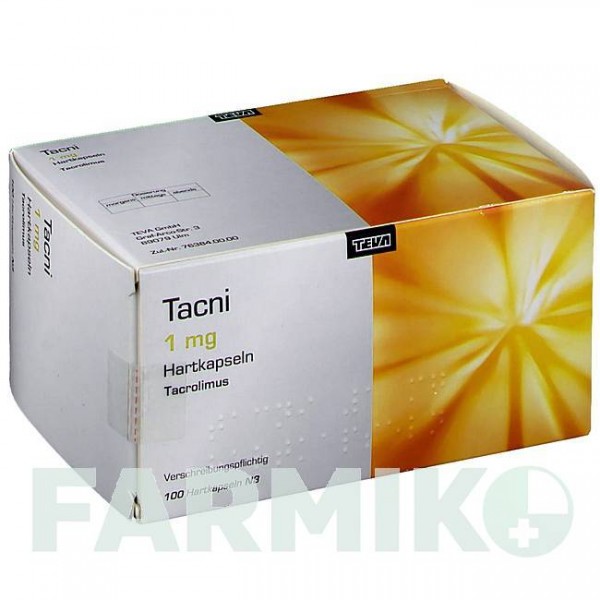 ТАКНІ (TACNI) 1 мг капсули 100 шт - Такролімус TEVA