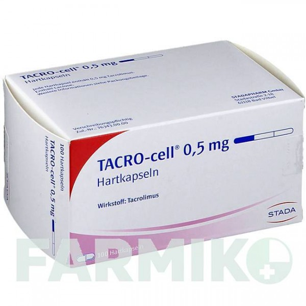 ТАКРО (TACRO) 0,5 мг капсули 100 шт - Такролімус STADAPHARM