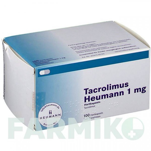 ТАКРОЛІМУС (TACROLIMUS) 1 мг капсули 50 шт - Такролімус HEUMANN PHARMA