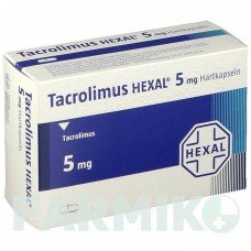 ТАКРОЛИМУС (TACROLIMUS) 5 мг капсулы 50 шт - Такролимус HEXAL