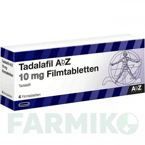 ТАДАЛАФИЛ (TADALAFIL) 10 мг таблетки 4 шт - Тадалафил ABZ PHARMA