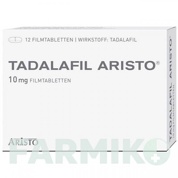 ТАДАЛАФИЛ (TADALAFIL) 10 мг таблетки 12 шт - Тадалафил ARISTO PHARMA