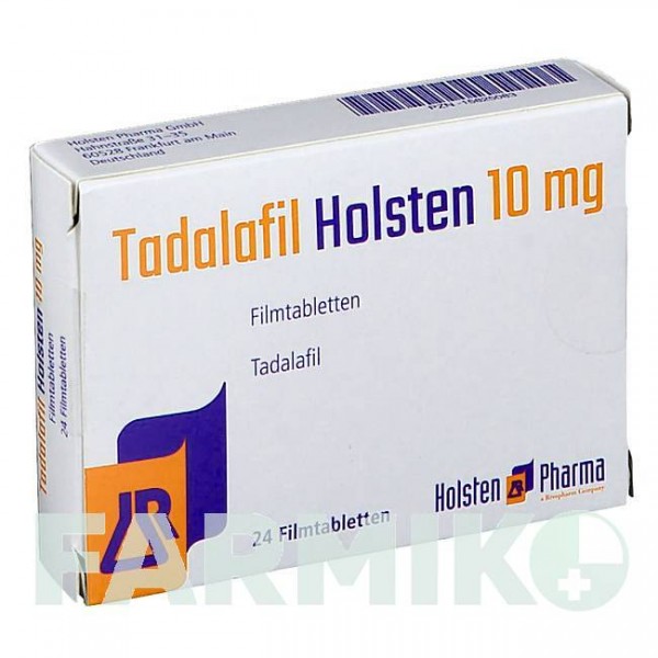 ТАДАЛАФИЛ (TADALAFIL) 10 мг таблетки 24 шт - Тадалафил HOLSTEN PHARMA