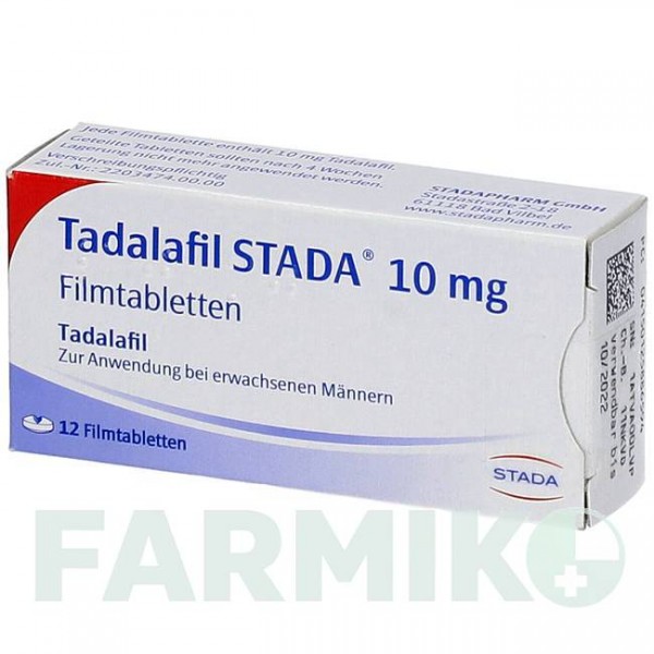 ТАДАЛАФІЛ (TADALAFIL) 10 мг таблетки 12 шт - Тадалафіл STADAPHARM