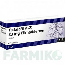 ТАДАЛАФИЛ (TADALAFIL) 20 мг таблетки 4 шт - Тадалафил ABZ PHARMA