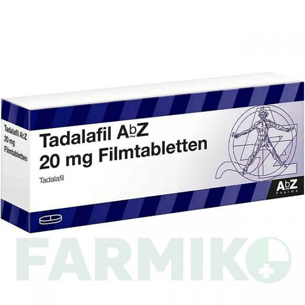 ТАДАЛАФИЛ (TADALAFIL) 20 мг таблетки 12 шт - Тадалафил ABZ PHARMA