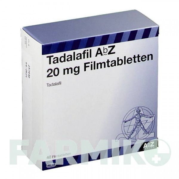 ТАДАЛАФІЛ (TADALAFIL) 20 мг таблетки 48 шт - Тадалафіл ABZ PHARMA