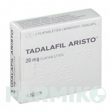 ТАДАЛАФИЛ (TADALAFIL) 20 мг таблетки 4 шт - Тадалафил ARISTO PHARMA