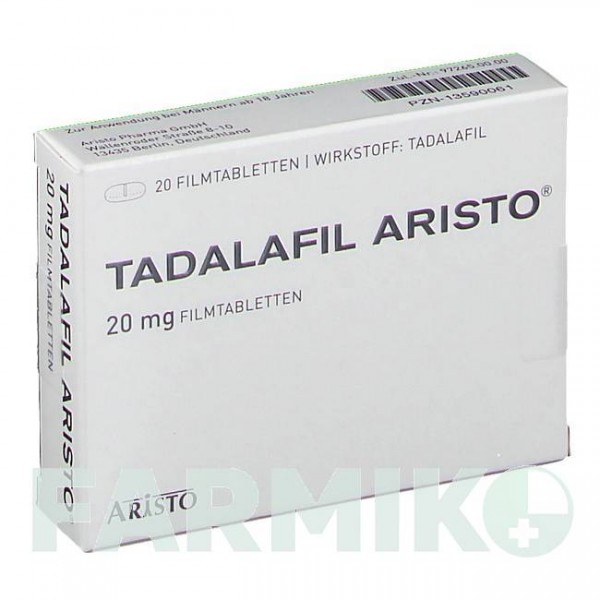 ТАДАЛАФІЛ (TADALAFIL) 20 мг таблетки 20 шт - Тадалафіл ARISTO PHARMA